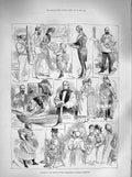 Original Old Antique Print 1883 International Fisheries Exhibition Grace 19th