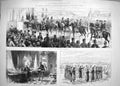 Old Antique Print 1883 Coronation Moscow Emperor Cabinet Palace Kremlin 19th