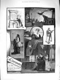 Original Old Antique Print 1883 La Gioconda Covent Garden Theatre Fin Eart 19th