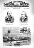 Original Old Antique Print 1883 Tamatave Madagascar Surgeon-General Hunter John