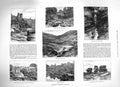 Original Old Antique Print 1883 Nidderdale Yorkshire Goydon Knaresborough Rocks