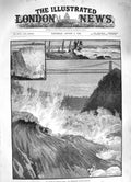 Old Antique Print 1883 Death Captain Webb Whirlpool Rapids Niagara River 19th