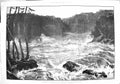 Old Antique Print 1883 Death Captain Webb Whirlpool Lower Rapids Niagara 19th