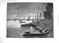 Old Antique Print 1883 Sketches Cairo Egypt Harbour Boulak Boats Fine Art 19th
