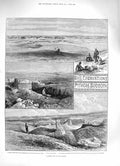 Old Antique Print 1883 Excavations Pithom Succoth Exodus Tel-El-Maskhutah 19th