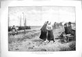 Old Antique Print 1883 Dutch Seaside Resort Boat Beach Children Fine Art 19th