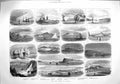 Original Old Antique Print 1883 Table Mountain Mersey Giants Causeway Toronto