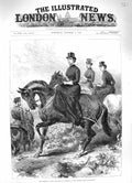 Antique Old Print *3358 1883 Imperial Crown Princess Germany Army Manoeuvres