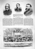 Old Antique Print 1883 Princess Beatrice Duthie Aberdeen Lloyd Maxse Rev. 19th