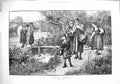 Original Old Antique Print 1883 Strolling Acrobats Performers Gandy Fine Art