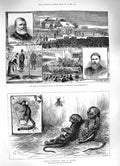 Old Antique Print 1883 Duke Albany Beaumont Huddersfield Marmozets London 19th