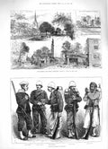 Original Old Antique Print 1883 Barking Pitsea Railway French Siers War 19th