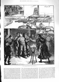 Old Antique Print 1883 Colliery Explosion Accrington Moorfield Pit Mining 19th