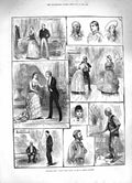 Old Antique Print 1883 Scene Young Folk'S Ways St. James'S Theatre Actors 19th