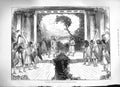Original Old Antique Print 1883 Birds Aristophanes Cambridge University Actors