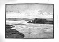 Original Old Antique Print 1883 First Cataract Nile Island Philae Mountains