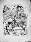 Original Old Antique Print 1884 Christmas Pantomimes Drury Alhambra Jack Jill