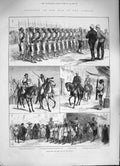 Original Old Antique Print 1884 War Soudan Bashibazouks Baker Pasha Suez Ship