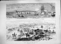 Original Old Antique Print 1884 War Soudan Souakim Harbour Ship Euryalus Sphinx