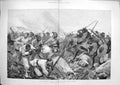 Original Old Antique Print 1884 War Fight Between Egyptian Army Arabs Souakim