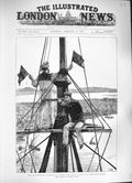 Original Old Antique Print 1884 War Soudan Ship Signalling Trinkitat Sir Hewett