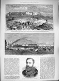 Old Antique Print 1884 Chenery Times War Soudan Zobehr Pasha Kings Shendy 19th