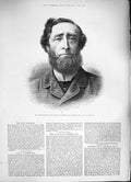 Old Antique Print 1884 Portrait Speaker House Commons Arthur Peel Warwick 19th