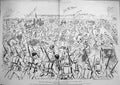 Original Old Antique Print 1884 War Soudan Battle El Teb Siers Advance Fort