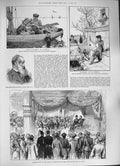 Original Old Antique Print 1884 Nizam Hyderabad India Anstruther Fishing Boat