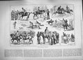 Original Old Antique Print 1884 Hunting Sketches Ireland Horses Hounds Sport