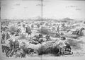 Old Antique Print 1884 War Soudan Battle Tamasi Tamanieb Royal Marines 19th