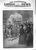 Old Antique Print 1884 Funeral Duke Albany Windsor Cannes Yacht Osborne 19th