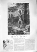 Old Antique Print 1884 Canton Woodville Fine Art Men Gorman Berna Boyle 19th