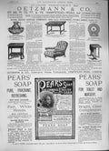 Old Antique Print 1884 Oetzmann House Furnishers Pears Soap Advertisement 19th
