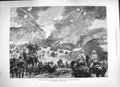 Original Old Antique Print 1884 War Soudan Cavalry Fire Osman Digna Encampment