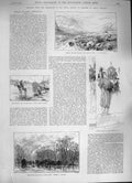 Old Antique Print 1884 Glencoe Hyde Park Paris Altar Chantillon Royal Art 19th