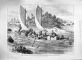 Old Antique Print 1885 Nile Battalion Staffordshire Hannek Cataract War 19th