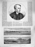 Old Antique Print 1885 Rev. Jackson Africa Walvisch Angra Pequena German 19th