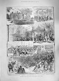 Old Antique Print 1885 Coming Age Prince Albert Victor Wales Sandringham 19th