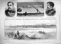 Old Antique Print 1885 War Soudan Korti Nile Graham Tuti Khartoum Major 19th