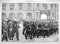 Old Antique Print 1885 Inspection Grenadier Guards Queen Windsor Castle 19th