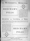Antique Old Print *143 1885 Advertisement Beechams Pills Medicine Lancashire