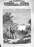 Original Old Antique Print 1885 War Soudan Charles Wilson Stuart-Wortley 19th