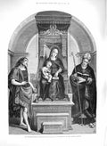 Old Antique Print 1885 Blenheim Raphael Duke Marlborough National Gallery 19th
