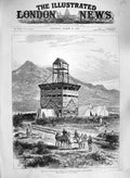 Original Old Antique Print 1885 War Soudan Zereba Advanced Redoubt Victorian