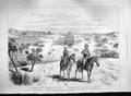 Original Old Antique Print 1885 War Soudan Redvers Buller Metammeh Korti Gakdul