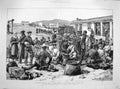 Original Old Antique Print 1885 Afghan Russian Troops Baku Central Asia W 19th