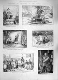 Original Old Antique Print 1885 Royal Academy Art Sedgmoor Prince Wales Milton