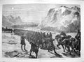Antique Old Print 1885 Rebellion Canada Colonial Army Ice Nepigo Superior 19th