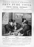 Original Old Antique Print 1885 Advertisement Fry'S Pure Cocoa Extract Ch 19th